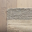 Mercana Emory Gray Wool Hand Woven Diamond Patterned Rug