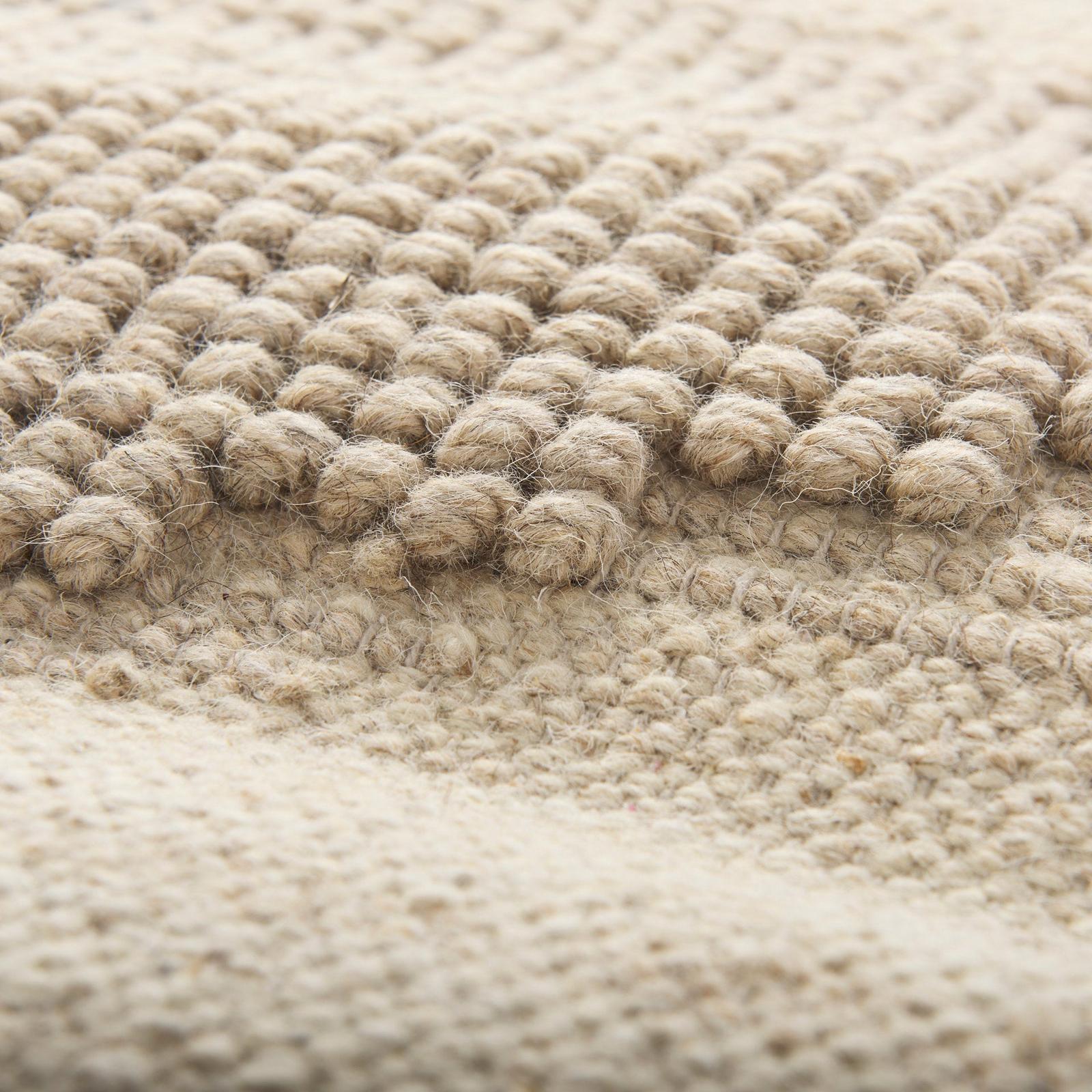 Mercana Emory Gray Wool Hand Woven Diamond Patterned Rug