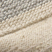 Mercana Emory Gray Wool Hand Woven Diamond Patterned Rug