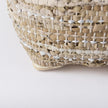 Mercana Aadhya Leather and Cotton Pouf