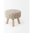 Mercana Bina 4 Legged Wool Stool