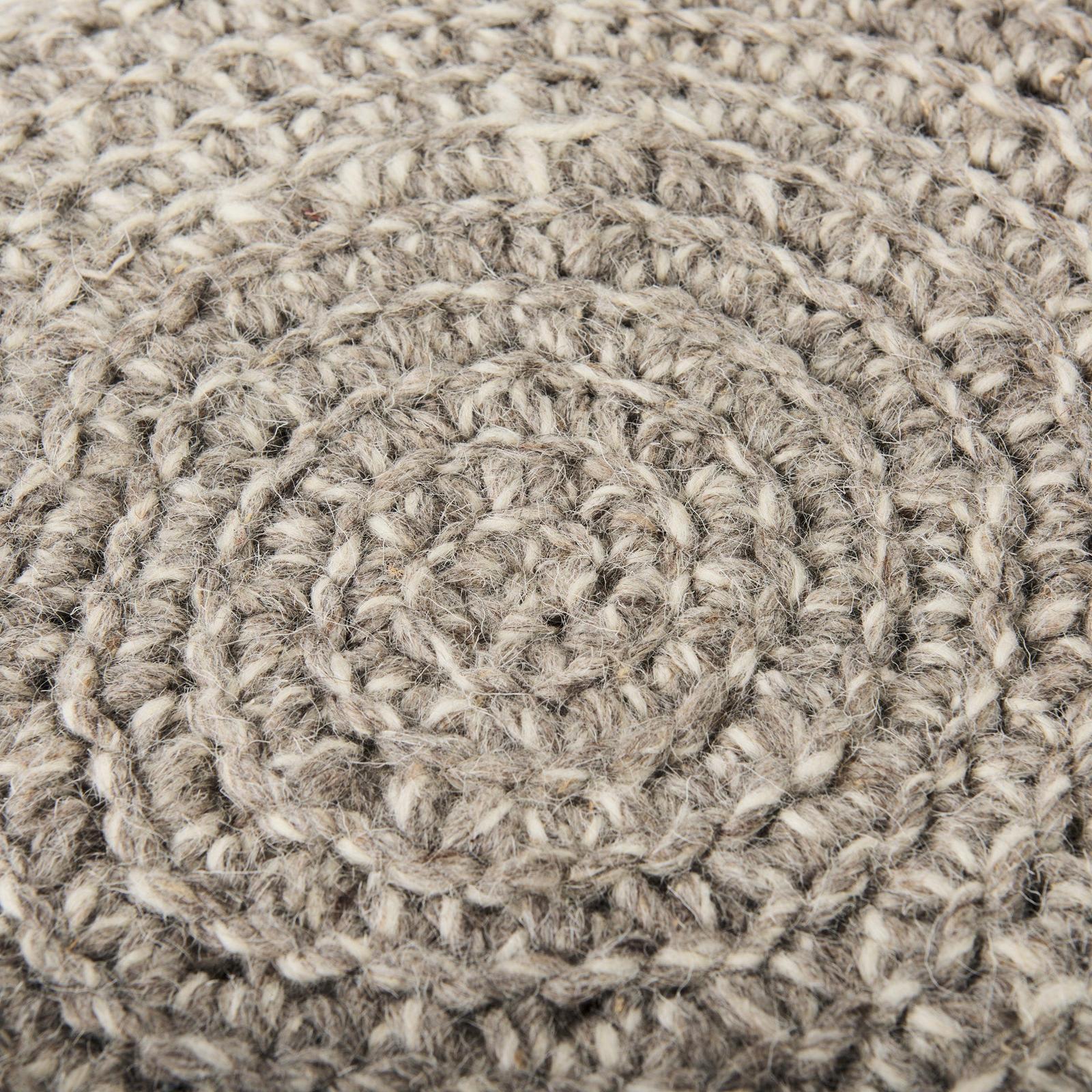 Mercana Bina 4 Legged Wool Stool