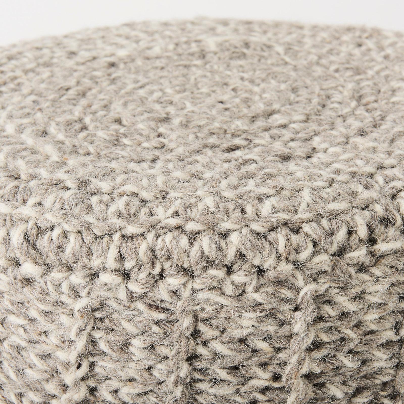 Mercana Bina 4 Legged Wool Stool