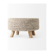 Mercana Bina 4 Legged Wool Stool
