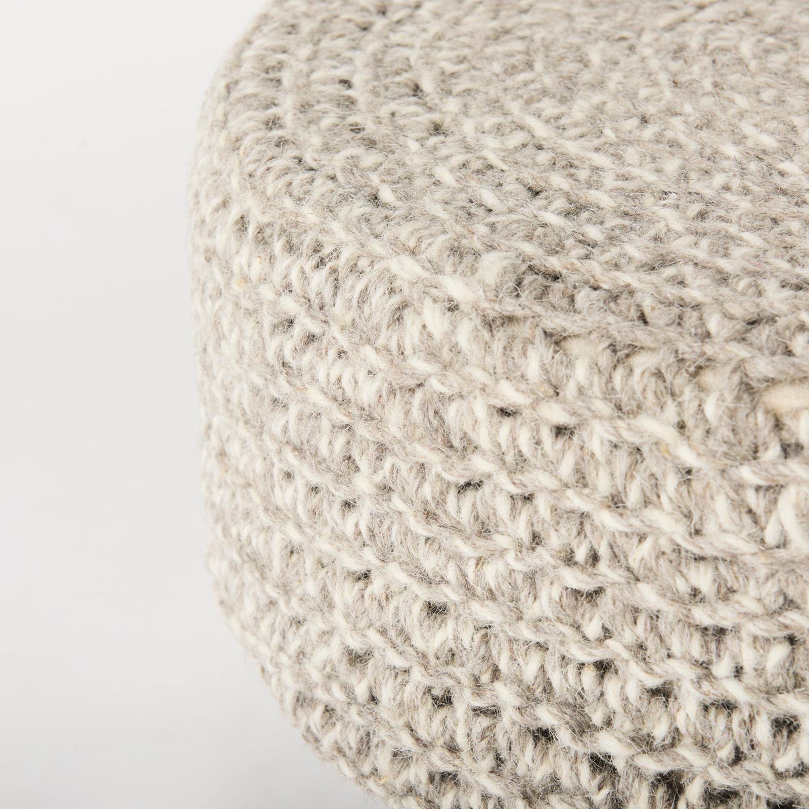 Mercana Bina 4 Legged Wool Stool