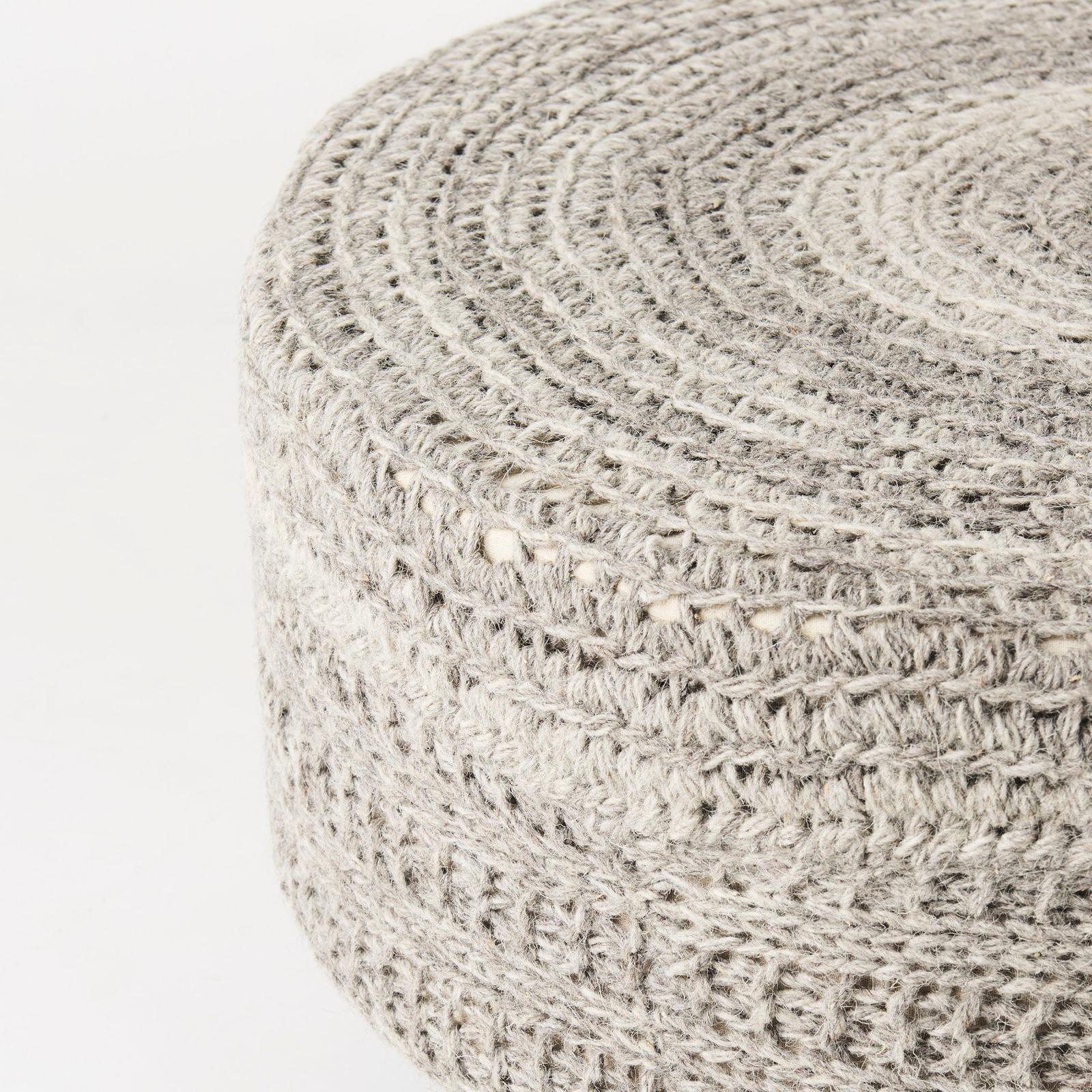 Mercana Bina 4 Legged Wool Stool