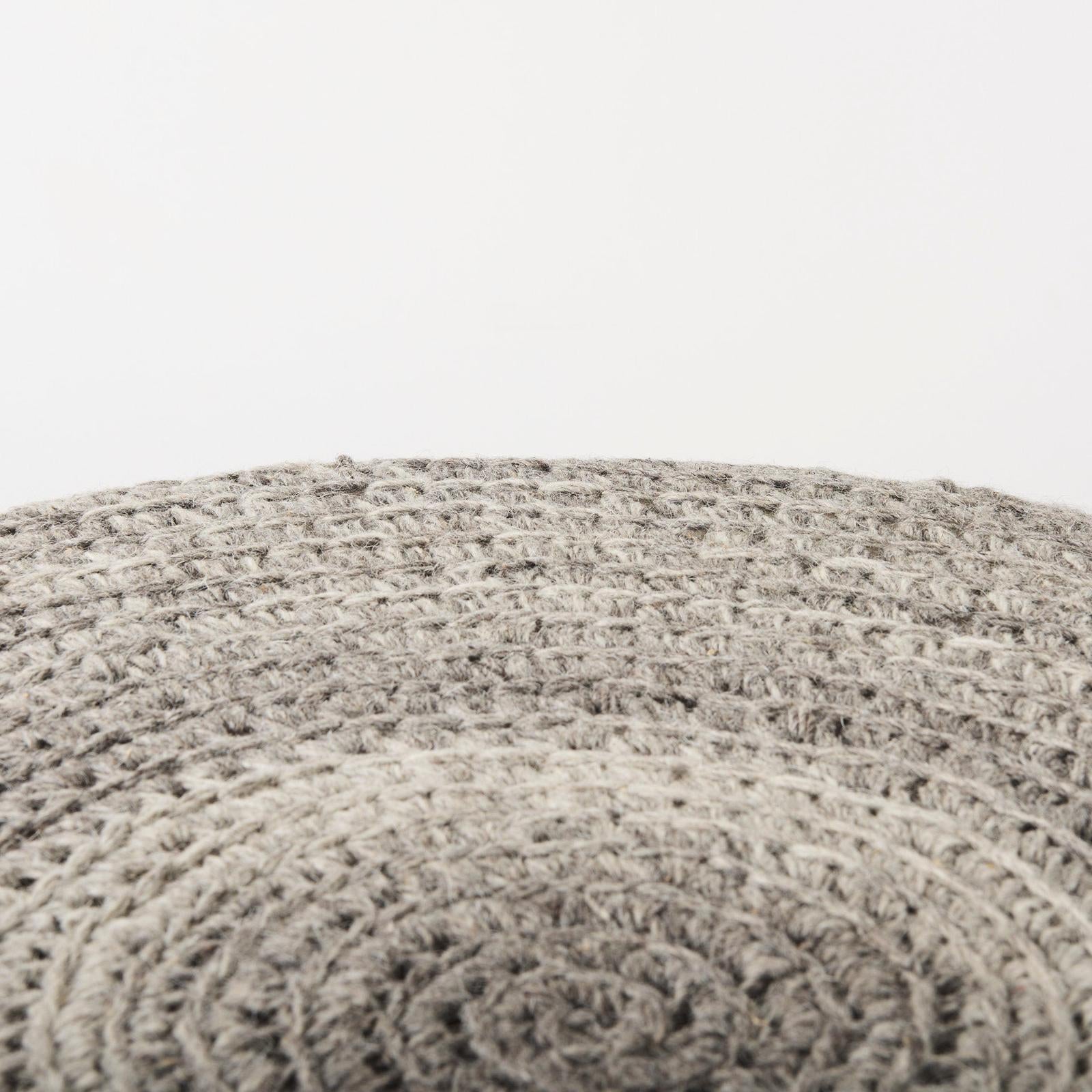 Mercana Bina 4 Legged Wool Stool