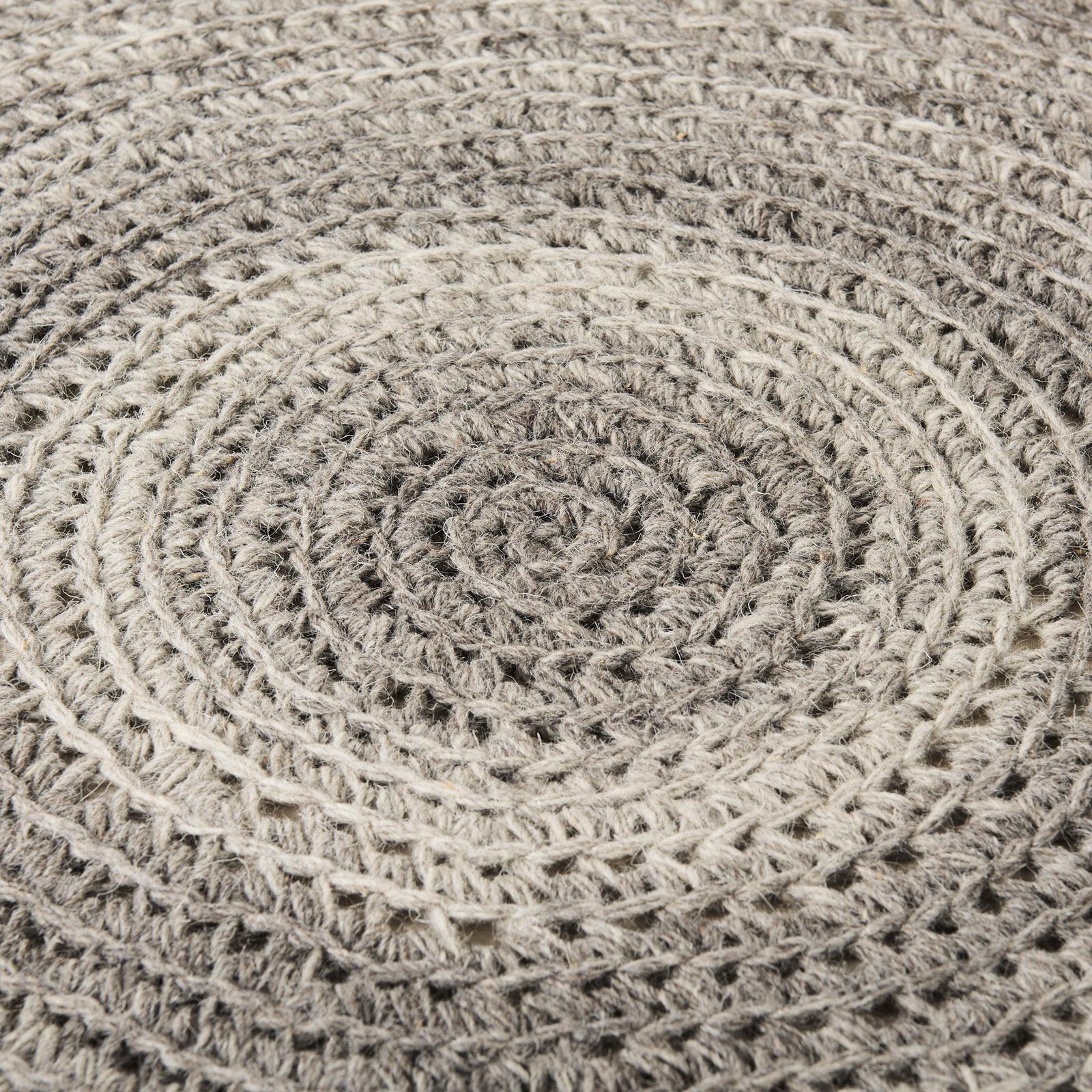 Mercana Bina 4 Legged Wool Stool