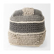 Mercana Darika Black/White/Gray Cotton Pouf Clearance
