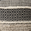 Mercana Darika Black/White/Gray Cotton Pouf Clearance