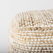Mercana Ekani Cream/Beige Cotton Pouf