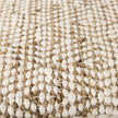 Mercana Ekani Cream/Beige Cotton Pouf