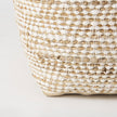 Mercana Ekani Cream/Beige Cotton Pouf