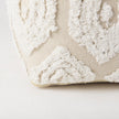 Mercana Ekanta Cream/Beige Patterned Cotton Pouf