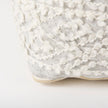 Mercana Farida Light Gray Wool and Polyester Patterned Pouf