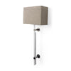 Mercana Kinsley Beige Shade W/Transparent Body Wall Sconce Clearance