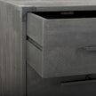 Mercana Ward Brown Wood and Iron 3 Drawer Accent Cabinet