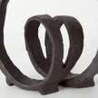Mercana Stanislaw Black Metal Infinite Ribbon Sculpture