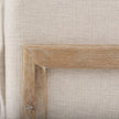 Mercana Roy Upholstered and Brown Wood Frame Arm Chair Clearance