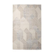 Mercana Kolt Neutral Geometric Patterned Wool Area Rug Clearance