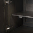 Mercana Darwin Brown Solid Wood Gold Metal Base 4 Cabinet Door Sideboard