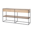 Mercana Morris Metal Frame 2 Drawer Console Table Clearance