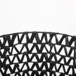 Mercana Lola Black Water Hyacinth Zig Zag Weave Round Basket W/ Handles - Set of 3 Clearance