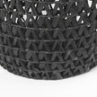 Mercana Lola Black Water Hyacinth Zig Zag Weave Round Basket W/ Handles - Set of 3 Clearance