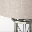 Mercana Raen Gray Metal Octagonal Base w/Beige Shade Table Lamp Clearance