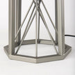 Mercana Raen Gray Metal Octagonal Base w/Beige Shade Table Lamp Clearance