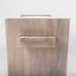 Mercana Elaine Brown Wood Upholstered Cream Seat Entryway Bench Clearance
