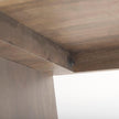 Mercana Elaine Brown Wood Angled Leg Console Table Clearance