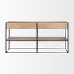 Mercana Morris Metal Frame 2 Drawer Console Table Clearance