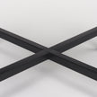 Mercana Lucas White Marble W/Black Iron Frame Accent Tables- Set of 2