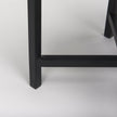 Mercana Lucas White Marble W/Black Iron Frame Accent Tables- Set of 2