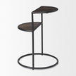 Mercana Arlo Brown Wood W/Black Metal End Table Clearance