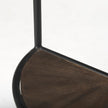 Mercana Arlo Brown Wood W/Black Metal End Table Clearance