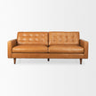 Mercana Olaf Tan Leather Sofa Clearance