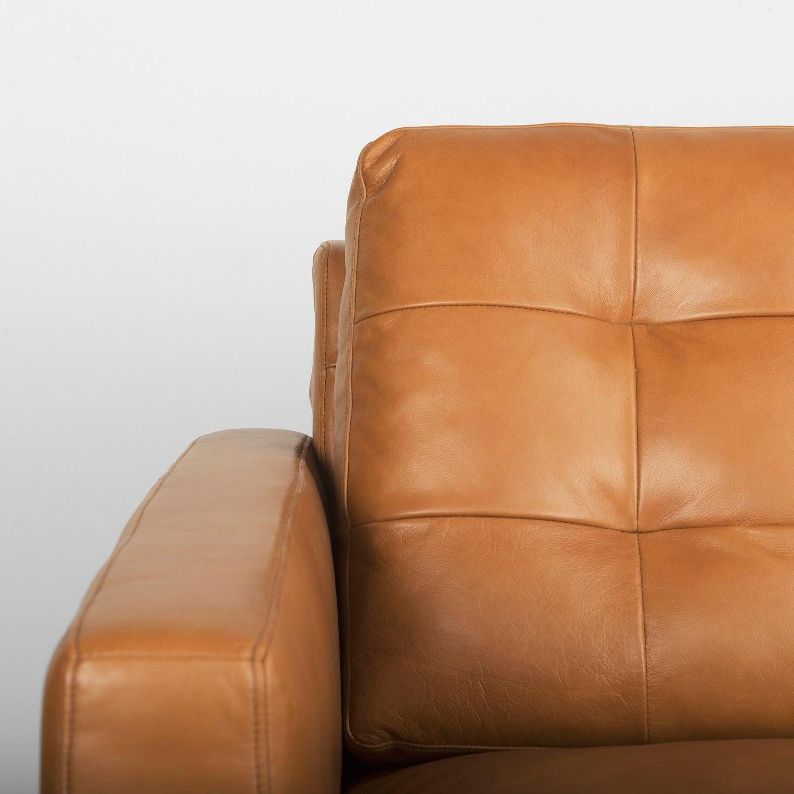Mercana Olaf Tan Leather Sofa Clearance