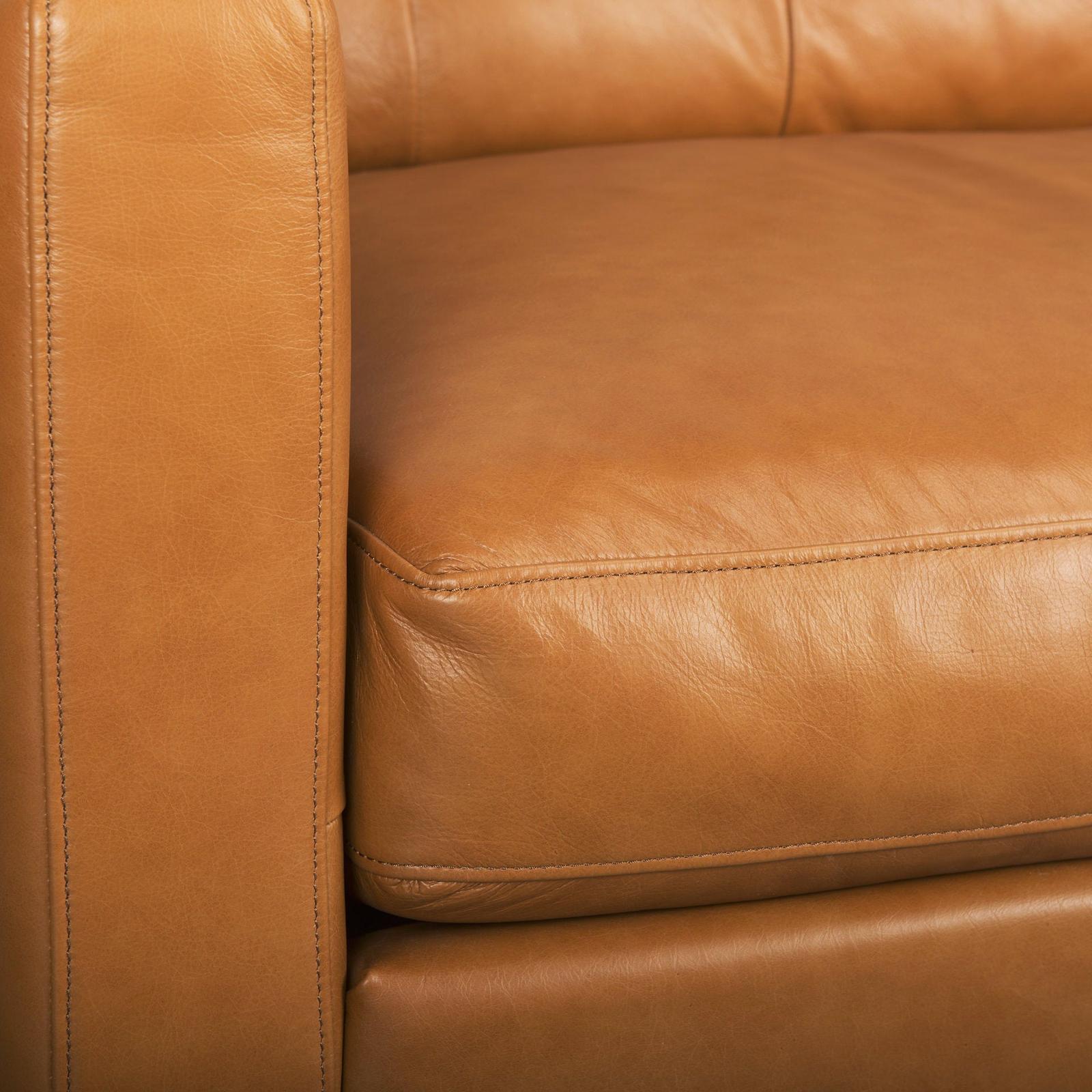 Mercana Olaf Tan Leather Sofa Clearance