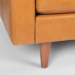 Mercana Olaf Tan Leather Sofa Clearance