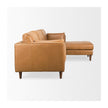 Mercana Elton Tan Leather Right Chaise Sectional Clearance