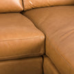 Mercana Elton Tan Leather Right Chaise Sectional Clearance