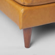Mercana Svend Tan Leather Chaise Sectional Clearance