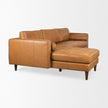 Mercana Svend Tan Leather Chaise Sectional Clearance