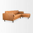 Mercana Svend Tan Leather Chaise Sectional Clearance