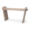 Mercana Elaine Brown Wood Angled Leg Console Table Clearance