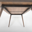 Mercana Nicholas Brown Solid Wood Top Metal/Wood Leg Dining Table Clearance