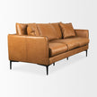 Mercana Lake Como Tan Leather Three Seater Sofa Clearance