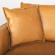 Mercana Lake Como Tan Leather Three Seater Sofa Clearance